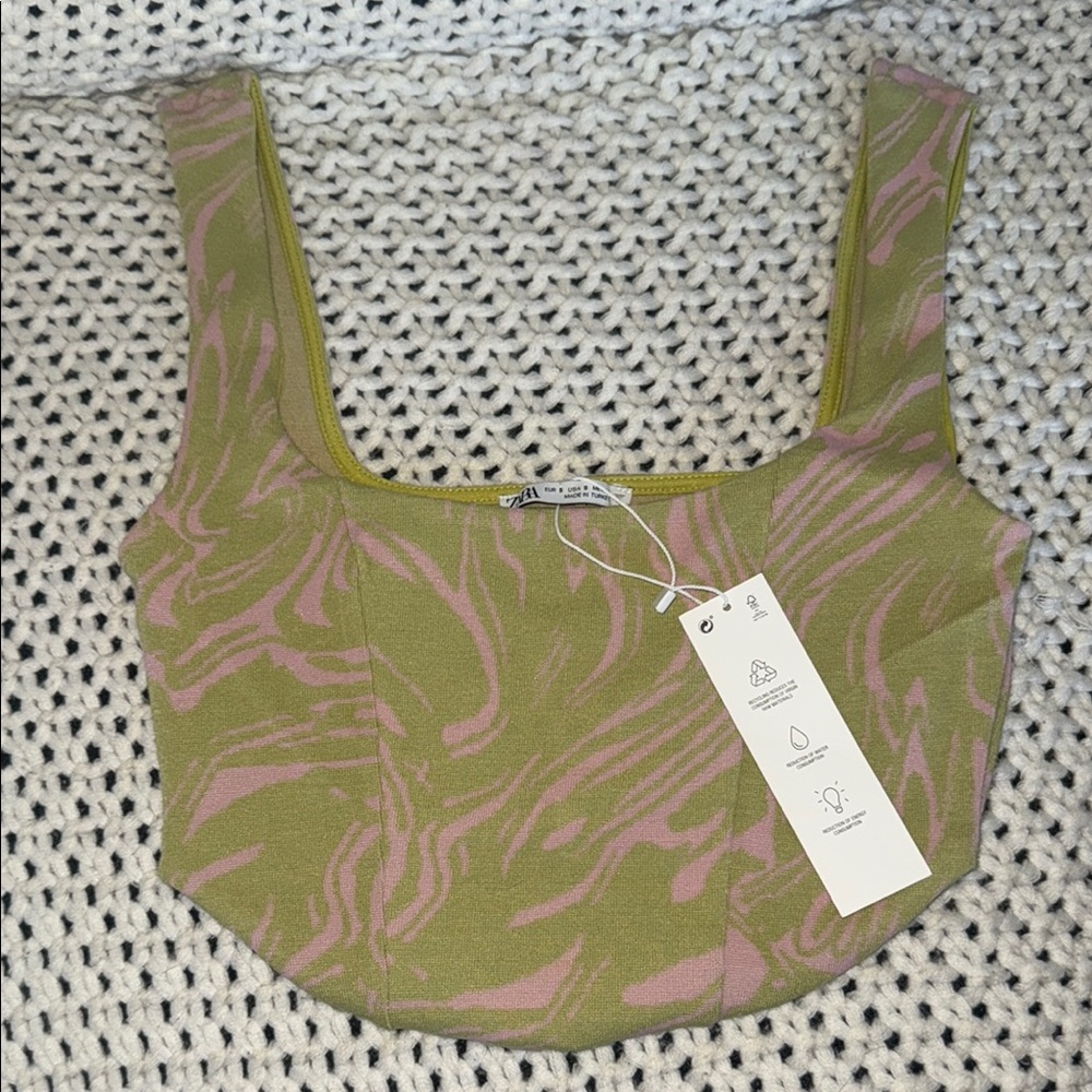 NWT Zara bustier Top